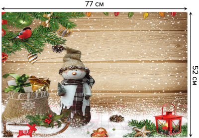 Коврик для ванной JoyArty Новогодний домовенок / bath_21436