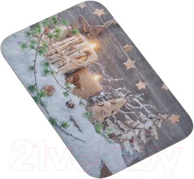 Коврик для ванной JoyArty Зимние украшения / bath_21446 - фото