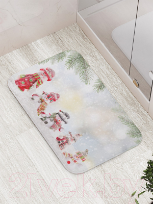 Коврик для ванной JoyArty Зимние празднования / bath_21492