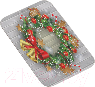 Коврик для ванной JoyArty Новогодние колокольчики / bath_21509 - фото