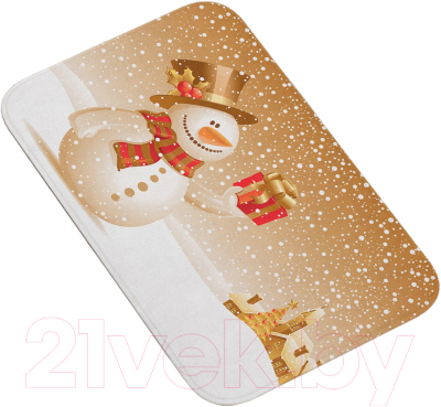 Коврик для ванной JoyArty Подарок снеговика / bath_4548