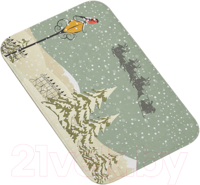 Коврик для ванной JoyArty Санта в пути / bath_5528 - фото