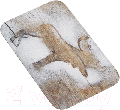 Коврик для ванной JoyArty Лось из снега / bath_5559 - фото