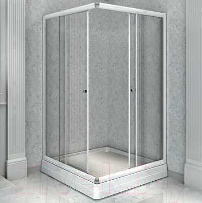Душевой уголок Radomir 90x100 / 1-09-1-0-0-1210 (прозрачное стекло)