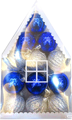 Набор шаров новогодних Волшебная страна Домик / 007656 - фото