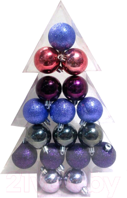 Набор шаров новогодних Волшебная страна Елка / 007657 - фото