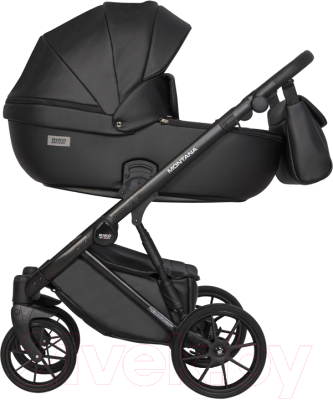 Детская универсальная коляска Riko Montana Ecco 3 в 1 (12/черный) - фото