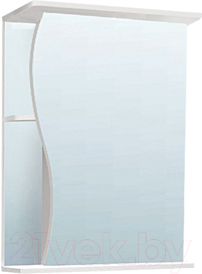 Шкаф с зеркалом для ванной Vako Волна 55 / 11149 - фото