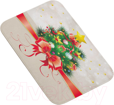Коврик для ванной JoyArty Новогодняя открытка / bath_78067 - фото