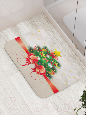 Коврик для ванной JoyArty Новогодняя открытка / bath_78067