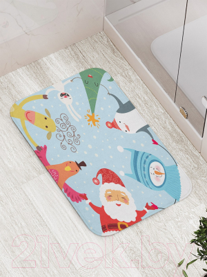 Коврик для ванной JoyArty Веселый хоровод / bath_78074