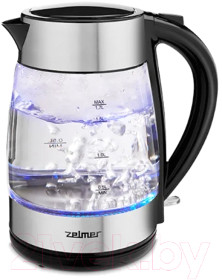 Электрочайник Zelmer ZCK8011 (нержавеющая сталь/черный)