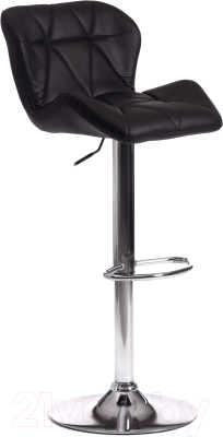 Стул барный Tetchair Biaggio (металл/экокожа, черный/хром) - фото