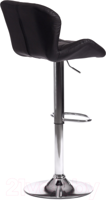 Стул барный Tetchair Biaggio (металл/экокожа, черный/хром)