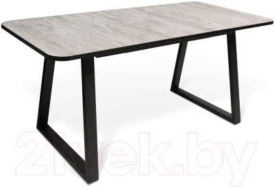 Обеденный стол Sheffilton SHT-T40/130-160 (дуб аляска/черный)