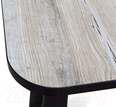 Обеденный стол Sheffilton SHT-T40/130-160 (дуб аляска/черный)