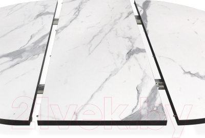 Обеденный стол Sheffilton SHT-T41/100-140 (статуарио венато/черный)