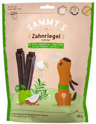 Лакомство для собак Bosch Petfood Sammy's Зубная планка яблоко, кокос / 60410250 - фото