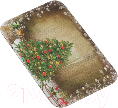 Коврик для ванной JoyArty Нарядная елка / bath_5594 - фото