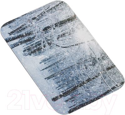 Коврик для ванной JoyArty Лесные снега / bath_5751 - фото