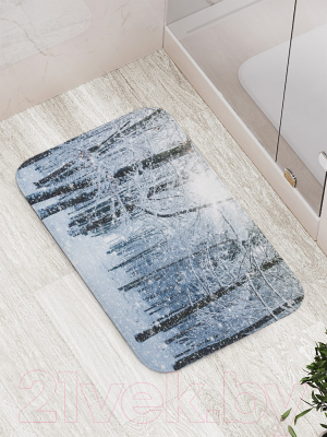 Коврик для ванной JoyArty Лесные снега / bath_5751