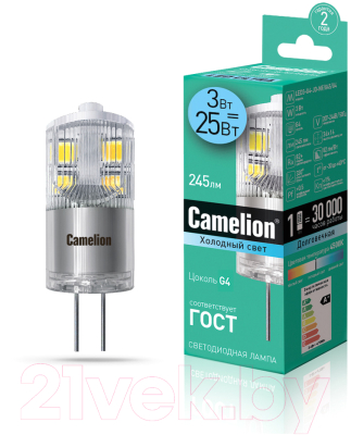 Лампа Camelion LED3-G4-JD-NF/845/G4 / 13863