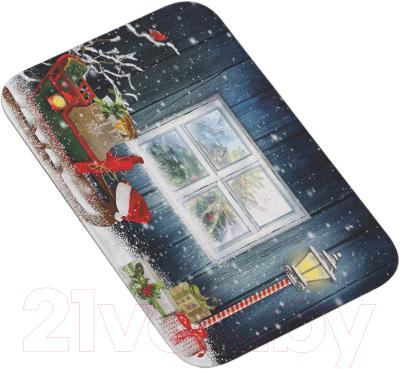 Коврик для ванной JoyArty Сани с подарками / bath_78667 - фото