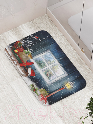Коврик для ванной JoyArty Сани с подарками / bath_78667