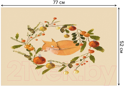 Коврик для ванной JoyArty Лиса, лисичка, лис... / bath_79754
