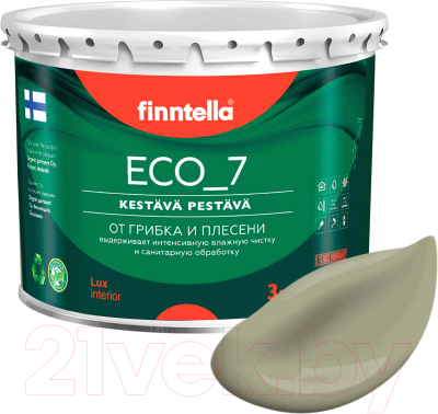 Краска Finntella Eco 7 Khaki / F-09-2-3-FL022 - фото