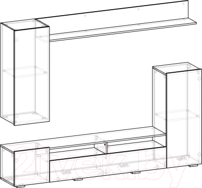 Горка Памир Мия (ясень анкор светлый/дуб клабхаус серый)