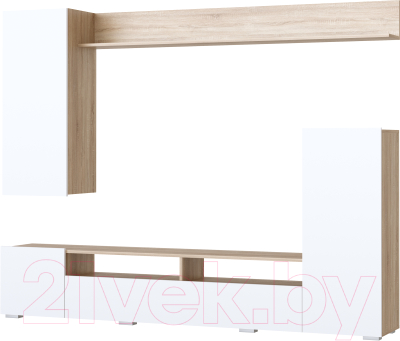Горка Памир Мия (дуб сонома/белый глянец) - фото