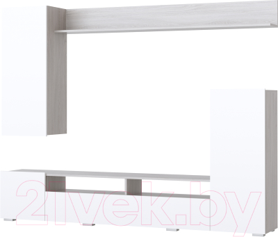 Горка Памир Мия (ясень анкор светлый/белый глянец) - фото