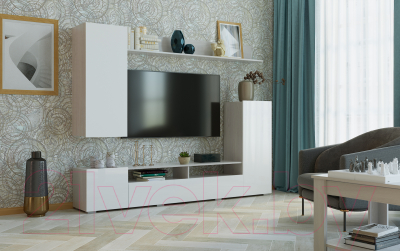 Горка Памир Мия (ясень анкор светлый/белый глянец)