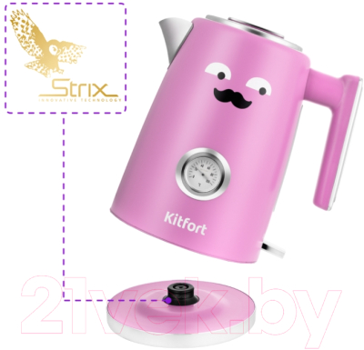 Электрочайник Kitfort KT-6144-1 (лавандовый)