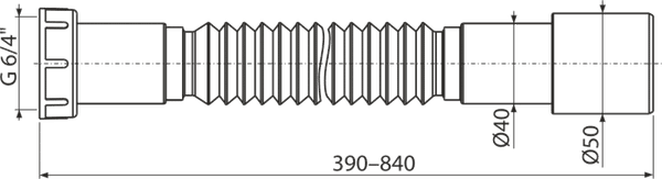 Сифон Alcadrain A770-BL-01