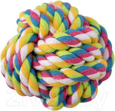 Игрушка для животных Мультидом Мячик-полосатик / VL40-61 - фото