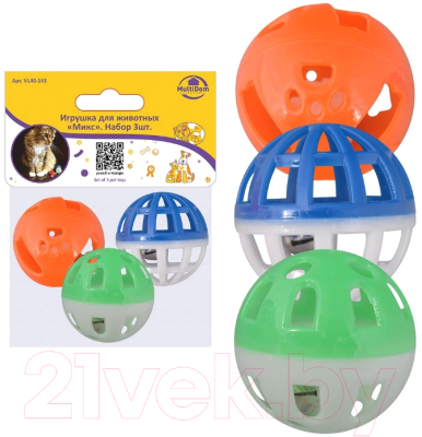 Набор игрушек для животных Мультидом Микс / VL40-143