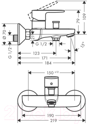 Смеситель Hansgrohe 71440000