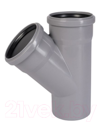 Тройник внутренней канализации Ostendorf Ду 75x50х45° / 113210 - фото