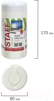 Салфетки для ухода за техникой Staff Everyday / 512657