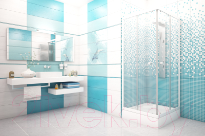 Душевой уголок МетаКам Universal 80x80 / KKS_011748 (белый, прозрачное стекло)