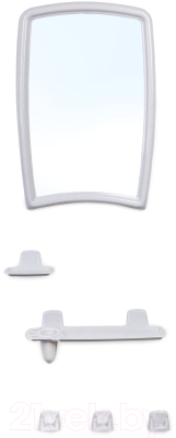 Комплект мебели для ванной Berossi 41 НВ 04104000 (белый мрамор) - фото