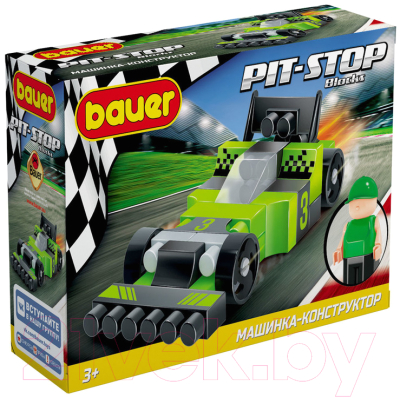 Конструктор Bauer Pit Stop Гоночная машина / 812 - фото