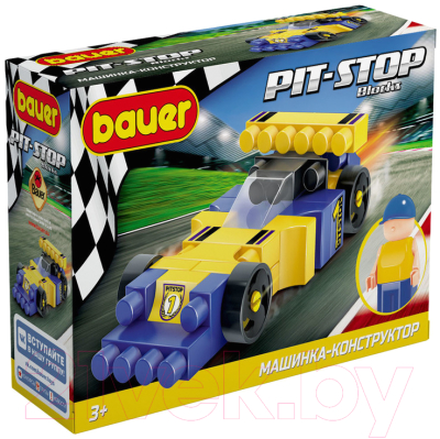 Конструктор Bauer Pit Stop Гоночная машина / 814 - фото