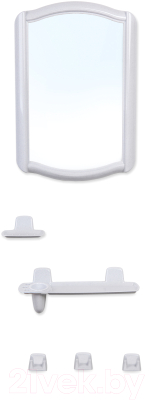 Комплект мебели для ванной Berossi 46 НВ 04604000 (белый мрамор) - фото