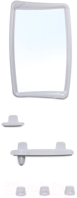 Комплект мебели для ванной Berossi 51 НВ 05104000 (белый мрамор) - фото