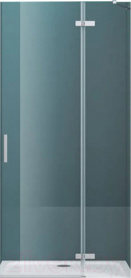 Душевая дверь BelBagno KRAFT-60/40-C-Cr-R - фото