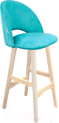 Стул барный Sheffilton SHT-ST34-1/S65 (голубая пастель/прозрачный лак) - фото