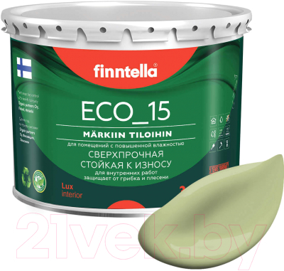 Краска Finntella Eco 15 Vihrea Tee / F-10-1-3-FL033 - фото